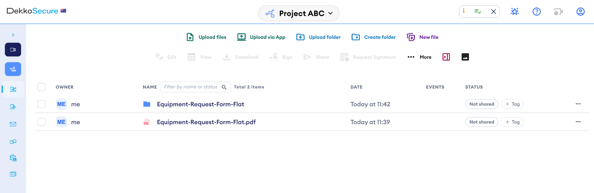 After building: a folder named after the PDF, and the PDF still in its original place.